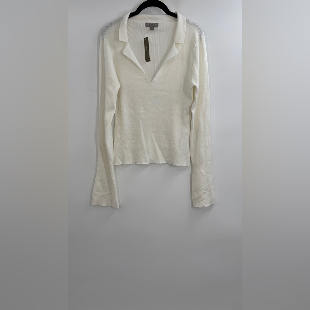 J.Crew Fitted pullover sweater in TENCEL™ lyocell blend - Picture 5 of 6